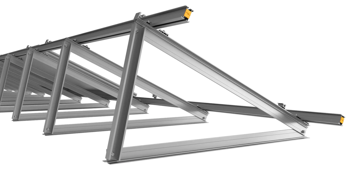 Fischer Solar Fix STFS - Τρίγωνο Στήριξης Φωτοβολταϊκών Επίπεδης Ταράτσας Fischer