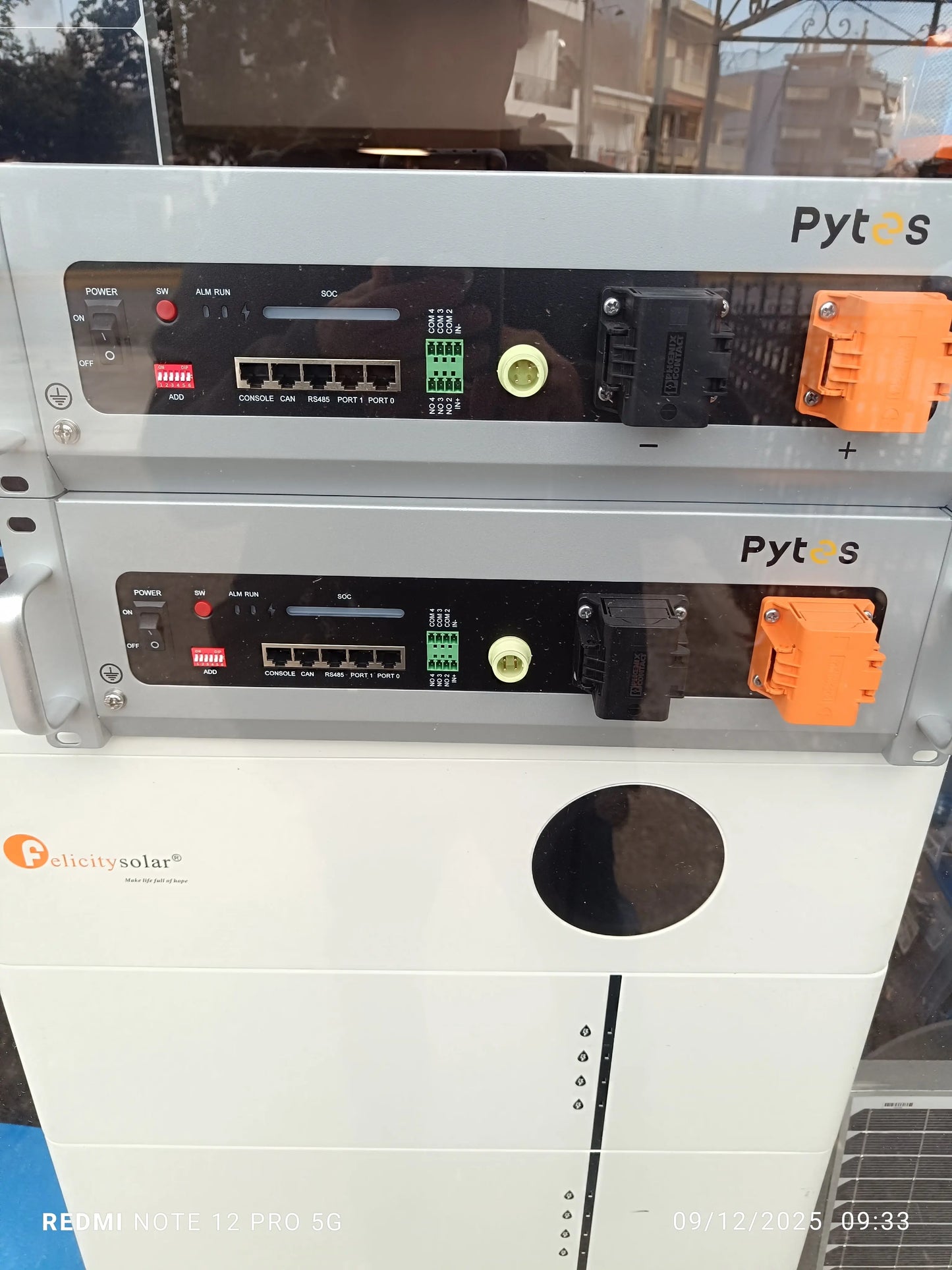 Pytes V5 μπαταρία αποθήκευσης LiFePO4 10kWh 48V rack mount οικιακό σύστημα