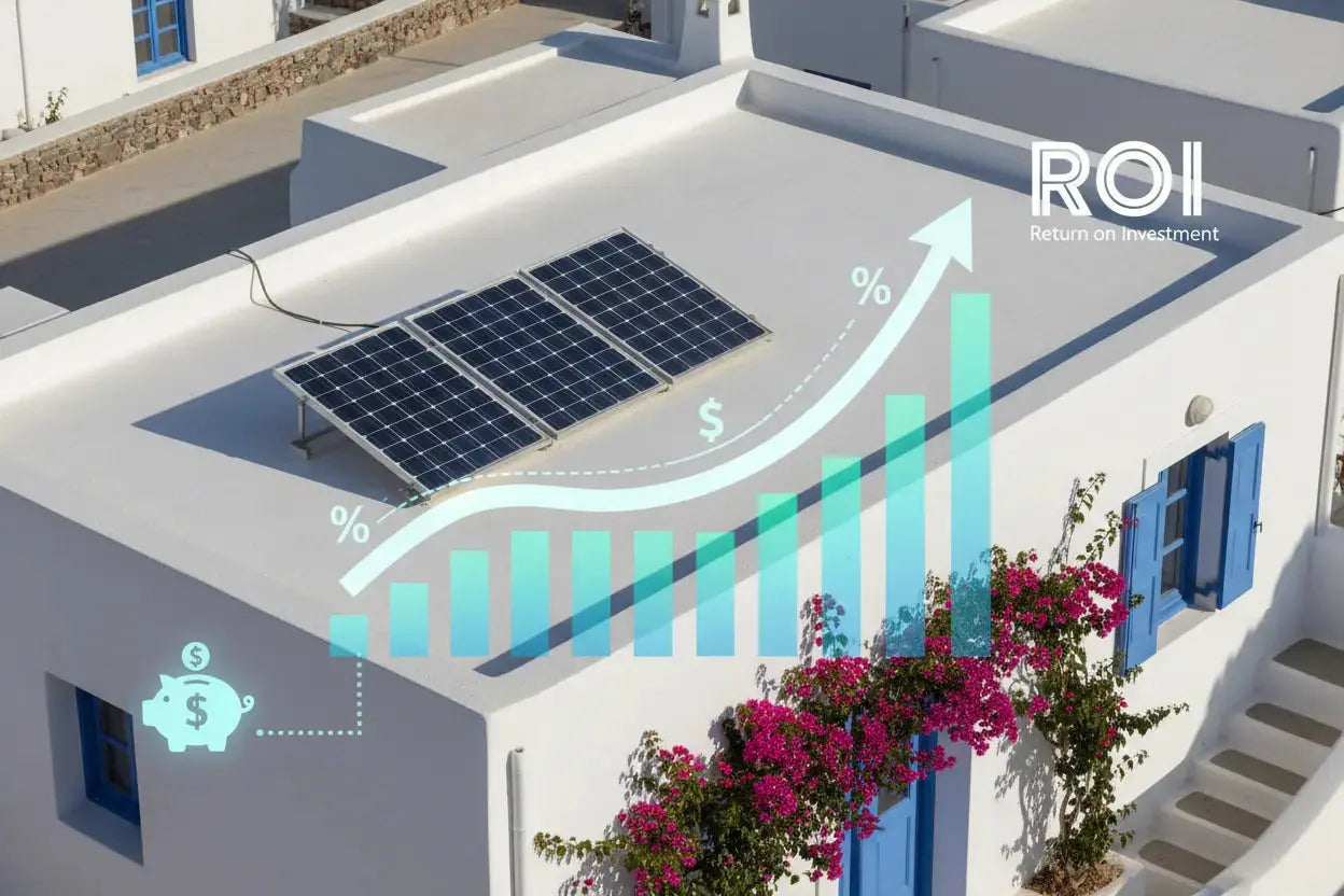 "ROI φωτοβολταϊκών συστήματος στην Ελλάδα – απόσβεση επένδυσης 2026"