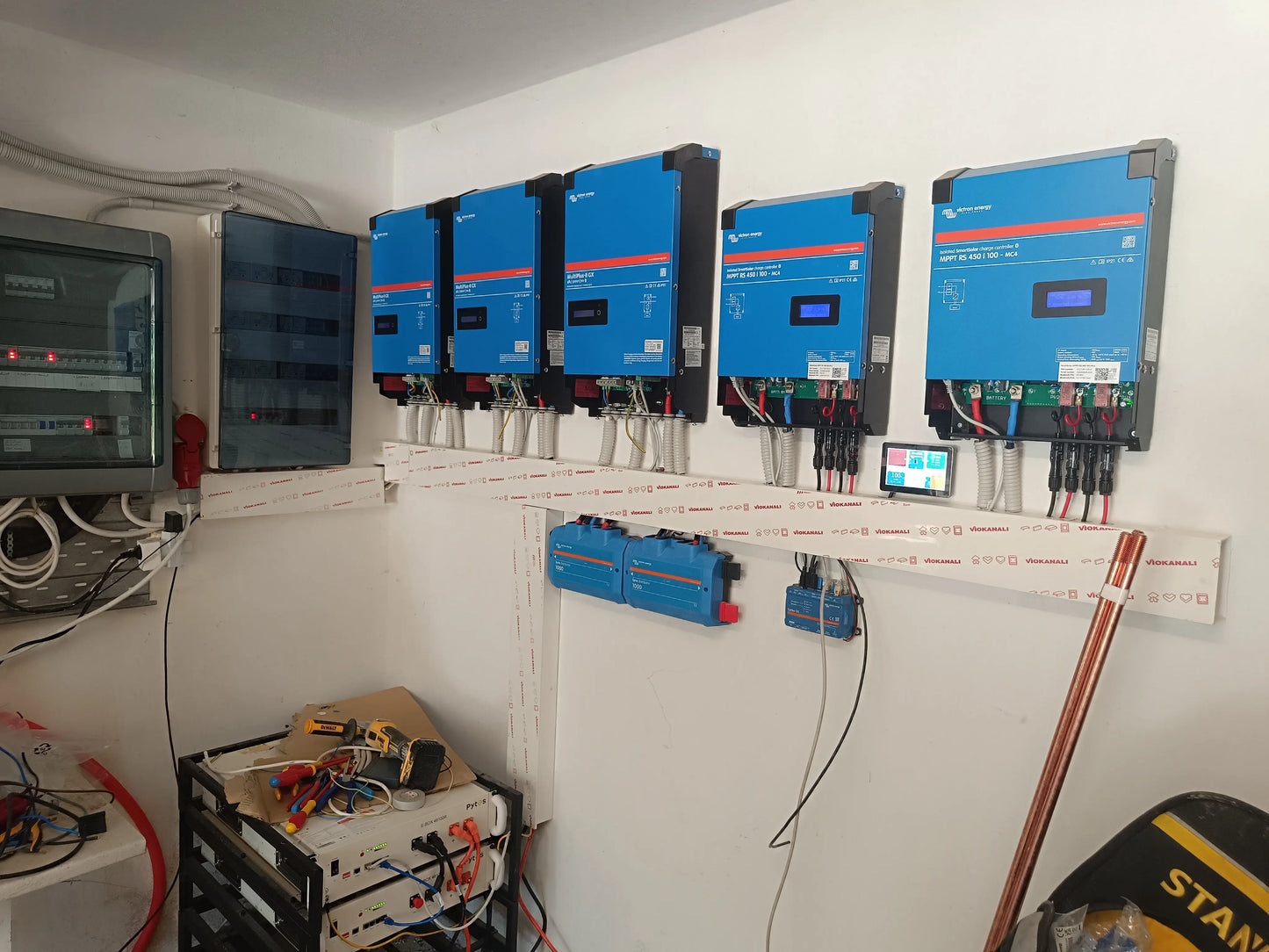 Inverter Victron Energy τριφασικό σύστημα εγκατάσταση