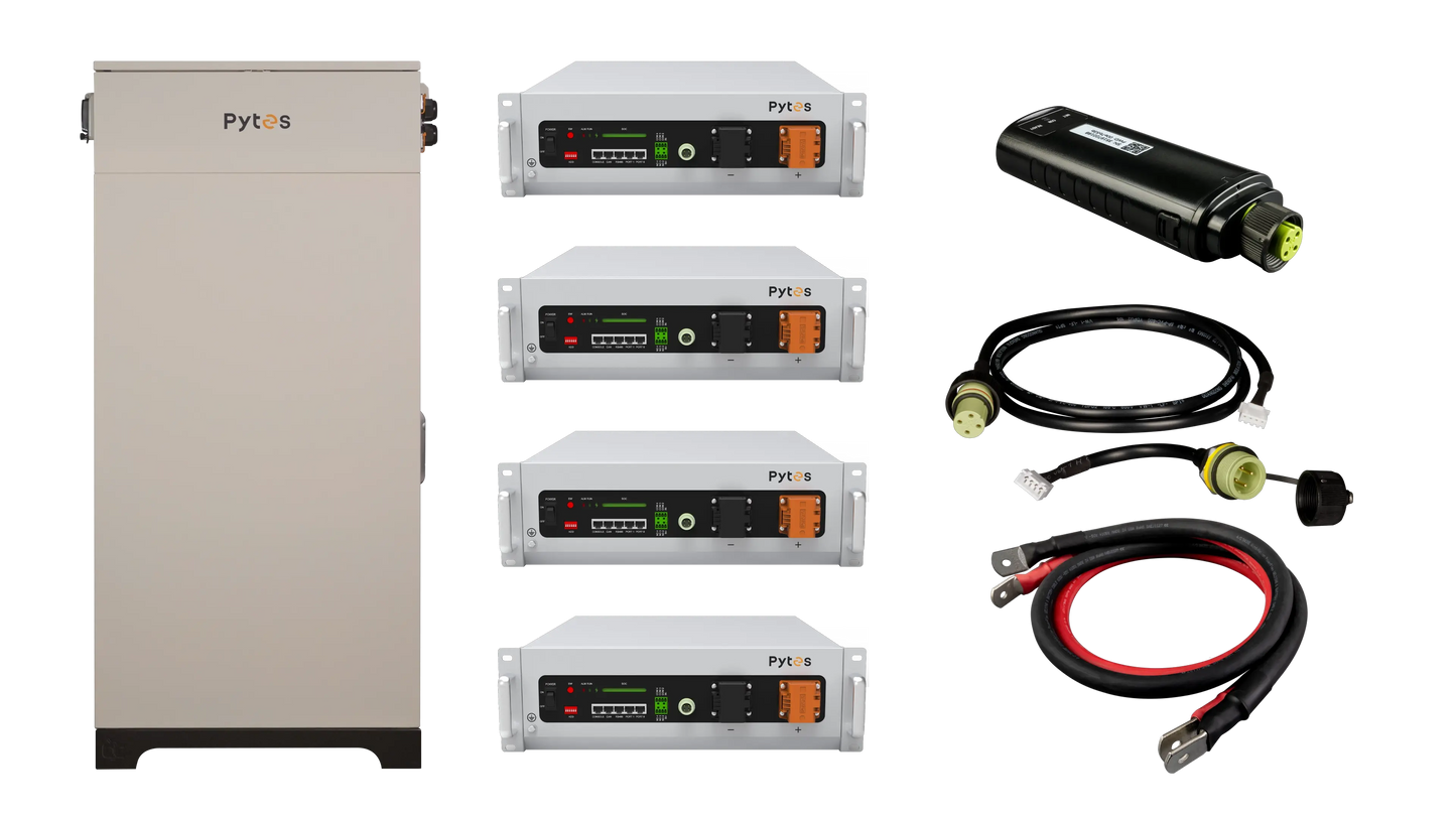 Pytes V5 μπαταρία αποθήκευσης LiFePO4 10kWh 48V rack mount οικιακό σύστημα