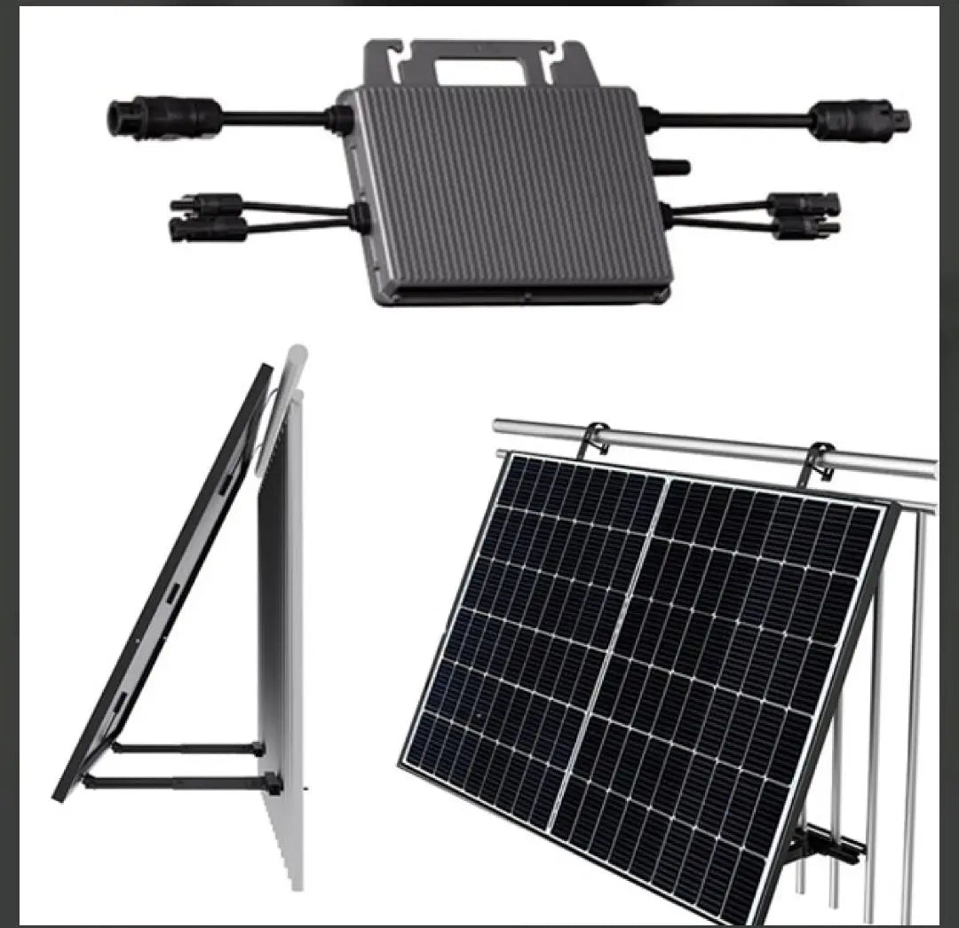 Hoymiles HM-800 micro inverter 800W σετ 2 φωτοβολταϊκά πάνελ εγκατάσταση