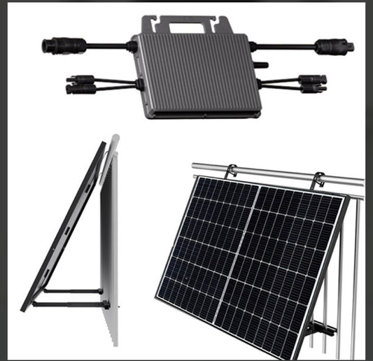 Hoymiles HM-800 micro inverter 800W σετ 2 φωτοβολταϊκά πάνελ εγκατάσταση